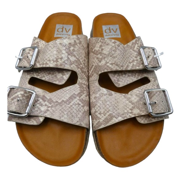 DOLCE VITA SNAKE PRINT WOMEN'S SANDALS sz 7.5 (as is) - Picture 3 of 7